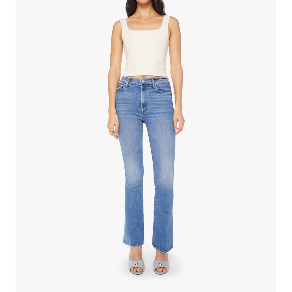 NEW MOTHER high waisted weekender skimp jeans in swing and miss